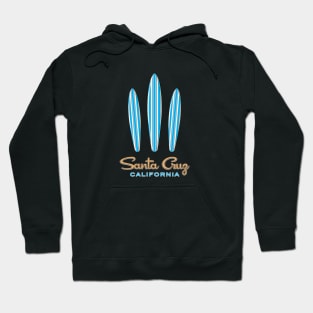 Santa Cruz Logo Three Surfboards Hoodie